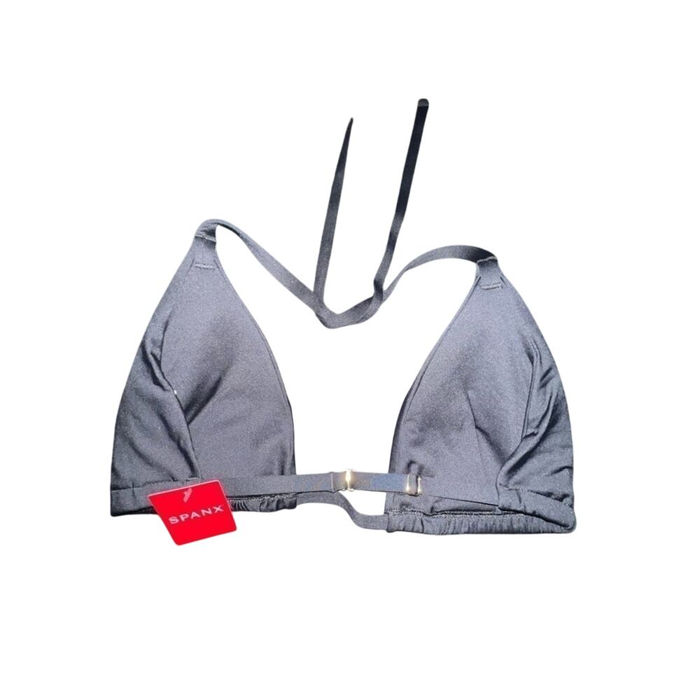 NWT SPANX BLACK TRIANGLE BIKINI TOP SZ L - Picture 4 of 8